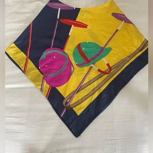 Ralph Lauren Purple Label Silk Scarf Strapless Top